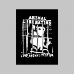 Animal Liberation - Stop animal Testing   mikina s kapucou stiahnutelnou šnúrkami a klokankovým vreckom vpredu